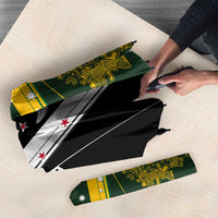 Aotearoa Australia Rugby Umbrella Maori and Aboriginal Art Sporty Style - Polynesian Pride