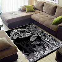 Hawaiian Reef Triggerfish Area Rug Polynesian Art with Tribal Humuhumunukunukuapua'a LT03 - Polynesian Pride