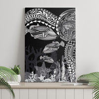 Hawaiian Reef Triggerfish Canvas Wall Art Polynesian Art with Tribal Humuhumunukunukuapua'a LT03 - Polynesian Pride