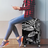 Hawaiian Reef Triggerfish Luggage Cover Polynesian Art with Tribal Humuhumunukunukuapua'a LT03 - Polynesian Pride