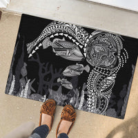 Hawaiian Reef Triggerfish Rubber Doormat Polynesian Art with Tribal Humuhumunukunukuapua'a LT03 - Polynesian Pride