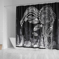 Hawaiian Reef Triggerfish Shower Curtain Polynesian Art with Tribal Humuhumunukunukuapua'a LT03 - Polynesian Pride