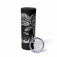 Hawaiian Reef Triggerfish Skinny Tumbler Polynesian Art with Tribal Humuhumunukunukuapua'a LT03 - Polynesian Pride