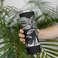 Hawaiian Reef Triggerfish Skinny Tumbler Polynesian Art with Tribal Humuhumunukunukuapua'a LT03 - Polynesian Pride