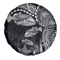 Hawaiian Reef Triggerfish Spare Tire Cover Polynesian Art with Tribal Humuhumunukunukuapua'a LT03 - Polynesian Pride