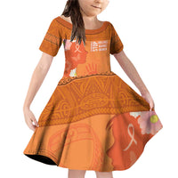 International Day for the Elimination of Violence Against Women Family Matching Off Shoulder Short Dress and Hawaiian Shirt Polynesian Pattern