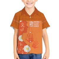 International Day for the Elimination of Violence Against Women Family Matching Tank Maxi Dress and Hawaiian Shirt Polynesian Pattern