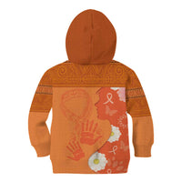 International Day for the Elimination of Violence Against Women Kid Hoodie Polynesian Pattern