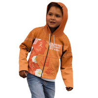 International Day for the Elimination of Violence Against Women Kid Hoodie Polynesian Pattern