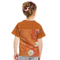 International Day for the Elimination of Violence Against Women Kid T Shirt Polynesian Pattern