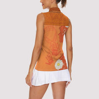International Day for the Elimination of Violence Against Women Women Sleeveless Polo Shirt Polynesian Pattern