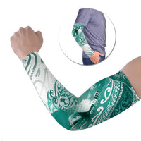 Personalised New Zealand Aotearoa Darts Masters Arm Sleeves Maori Art Tattoo with Tribal Dart Symbol Teal Color - Polynesian Pride