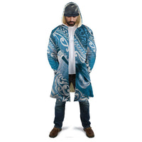 Personalised New Zealand Aotearoa Darts Masters Cloak Maori Art Tattoo with Tribal Dart Symbol Blue - Polynesian Pride