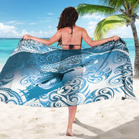 Personalised New Zealand Aotearoa Darts Masters Sarong Maori Art Tattoo with Tribal Dart Symbol Blue - Polynesian Pride