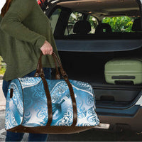 Personalised New Zealand Aotearoa Darts Masters Travel Bag Maori Art Tattoo with Tribal Dart Symbol Blue - Polynesian Pride