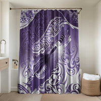 Personalised New Zealand Aotearoa Darts Masters Bathroom Set Maori Art Tattoo with Tribal Dart Symbol Purple - Polynesian Pride