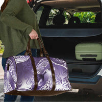 Personalised New Zealand Aotearoa Darts Masters Travel Bag Maori Art Tattoo with Tribal Dart Symbol Purple - Polynesian Pride
