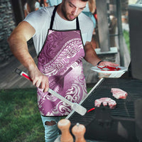 Personalised New Zealand Aotearoa Darts Masters Apron Maori Art Tattoo with Tribal Dart Symbol Pink - Polynesian Pride