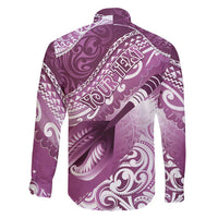 Personalised New Zealand Aotearoa Darts Masters Family Matching Mermaid Dress and Hawaiian Shirt Maori Art Tattoo with Tribal Dart Symbol Pink - Polynesian Pride