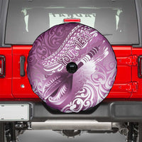 Personalised New Zealand Aotearoa Darts Masters Spare Tire Cover Maori Art Tattoo with Tribal Dart Symbol Pink - Polynesian Pride