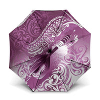 Personalised New Zealand Aotearoa Darts Masters Umbrella Maori Art Tattoo with Tribal Dart Symbol Pink - Polynesian Pride