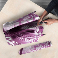 Personalised New Zealand Aotearoa Darts Masters Umbrella Maori Art Tattoo with Tribal Dart Symbol Pink - Polynesian Pride