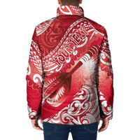 Personalised New Zealand Aotearoa Darts Masters Padded Jacket Maori Art Tattoo with Tribal Dart Symbol Red - Polynesian Pride