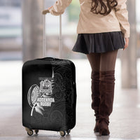 New Zealand World Cup 2023 Luggage Cover Aotearoa Champion Rugby with Silver Fern Maori Ethnic Pattern LT03 - Polynesian Pride