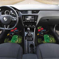 New Zealand Tui Car Mats Guardians of the Hei Tiki - Maori Art and Plants