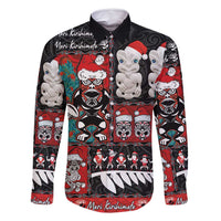 New Zealand Christmas Family Matching Off Shoulder Short Dress and Hawaiian Shirt Maori Christmas Spirit - Meri Kirihimete