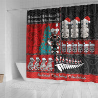 New Zealand Christmas Shower Curtain Maori Christmas Spirit - Meri Kirihimete