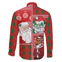 Australian Christmas Family Matching Tank Maxi Dress and Hawaiian Shirt - Santa Koala Kangaroo and Holiday Cheer