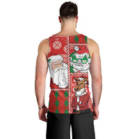 Australian Christmas Men Tank Top - Santa Koala Kangaroo and Holiday Cheer