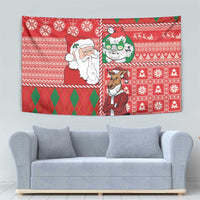 Australian Christmas Tapestry - Santa Koala Kangaroo and Holiday Cheer