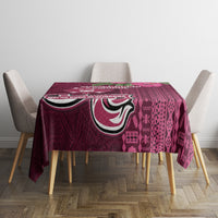 Fiji Adi Cakobau School Tablecloth Tropical Flower and Tapa Pattern LT03 - Polynesian Pride