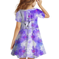 Hawaiian Cocktail Valentine Day Family Matching Off Shoulder Short Dress and Hawaiian Shirt Hibiscus Kakau Pattern Purple Version LT03 - Polynesian Pride