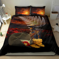 Slouch Hat and Biscuits ANZAC Bedding Set with Soldier Silver Fern LT03 - Polynesian Pride