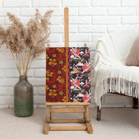 Pan-Pacific Festival Canvas Wall Art Hawaiian Tribal and Japanese Pattern Together Culture