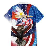 Philippines and United States Semiquincentennial Family Matching Puletasi and Hawaiian Shirt Eagle and National Flag Style