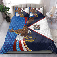 American Samoa and United States Semiquincentennial Bedding Set Bald Eagle with National Flag Style