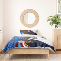 American Samoa and United States Semiquincentennial Bedding Set Bald Eagle with National Flag Style