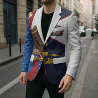 American Samoa and United States Semiquincentennial Blazer Bald Eagle with National Flag Style