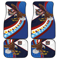 American Samoa and United States Semiquincentennial Car Mats Bald Eagle with National Flag Style