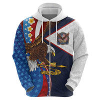 American Samoa and United States Semiquincentennial Hoodie Bald Eagle with National Flag Style