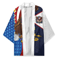 American Samoa and United States Semiquincentennial Kimono Bald Eagle with National Flag Style