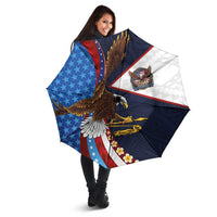 American Samoa and United States Semiquincentennial Umbrella Bald Eagle with National Flag Style