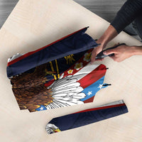 American Samoa and United States Semiquincentennial Umbrella Bald Eagle with National Flag Style