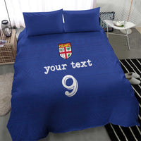 Custom Fijian Football Bedding Set Tapa Pattern and Shark Tribal