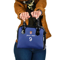 Custom Fijian Football Shoulder Handbag Tapa Pattern and Shark Tribal