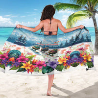 New Zealand Merry Christmas Sarong Kiwi Birds Snow Boarding-Vibrant Tropical Flower - Polynesian Pride